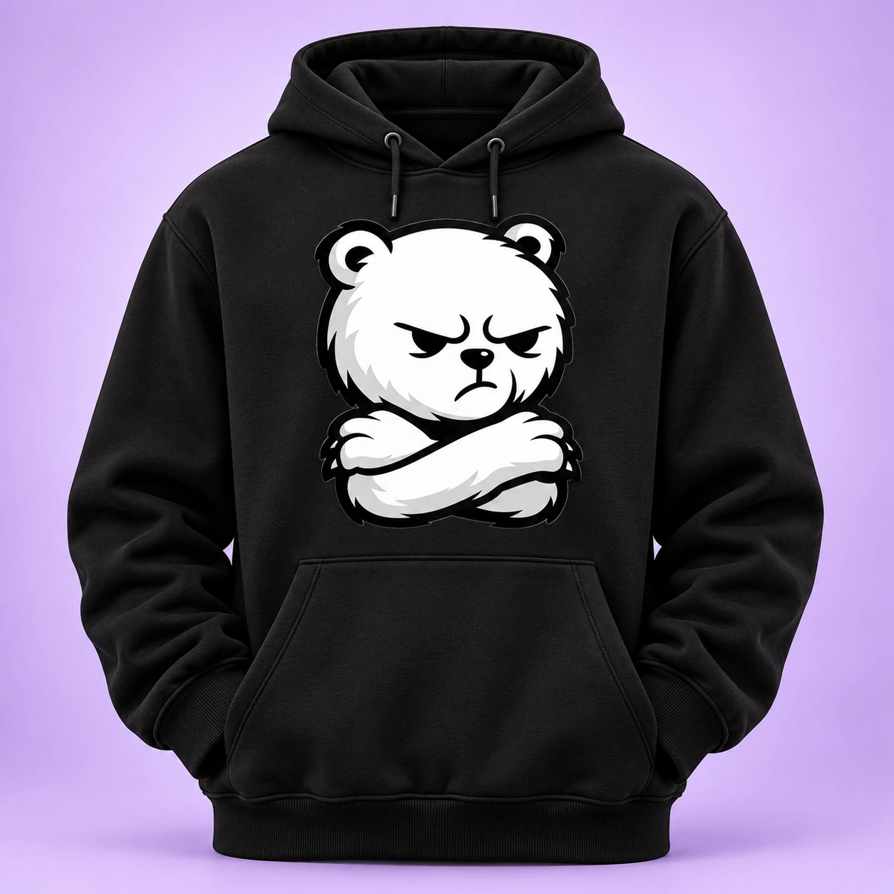 Muffelz Hoodie mit Bärenmotiv – gestaltete Produktvorschau, kein verifiziertes Spreadshop-Produktfoto